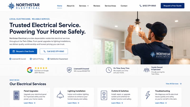 Northstar Electrical website